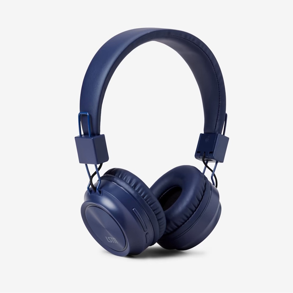 NIB BARDOT WIRELESS HEADPHONES BLUE BLUETOOTH 5.0 3 HOUR BATTERY LIFE RA…